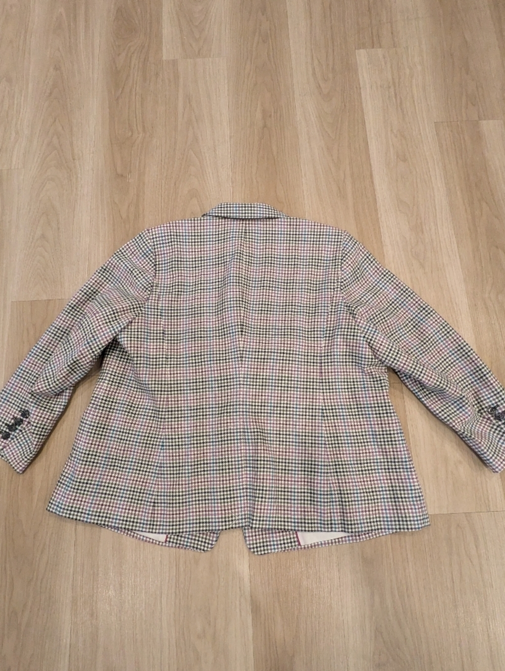 Talbots NWT Blazer Plus Size Plaid With Blue. Brown, Pink Size 22wp - Picture 8 of 8
